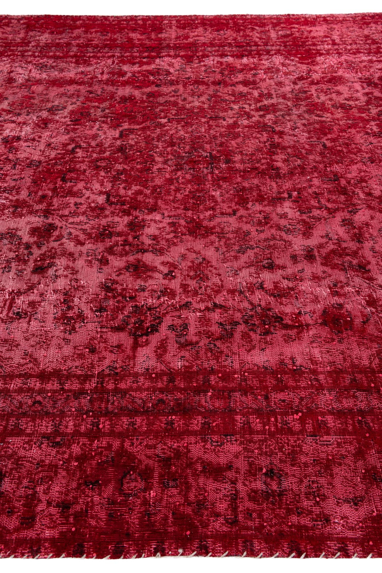 8' 8 x 12' 1 Hand Knotted Ultra Vintage Persian Wool Rug