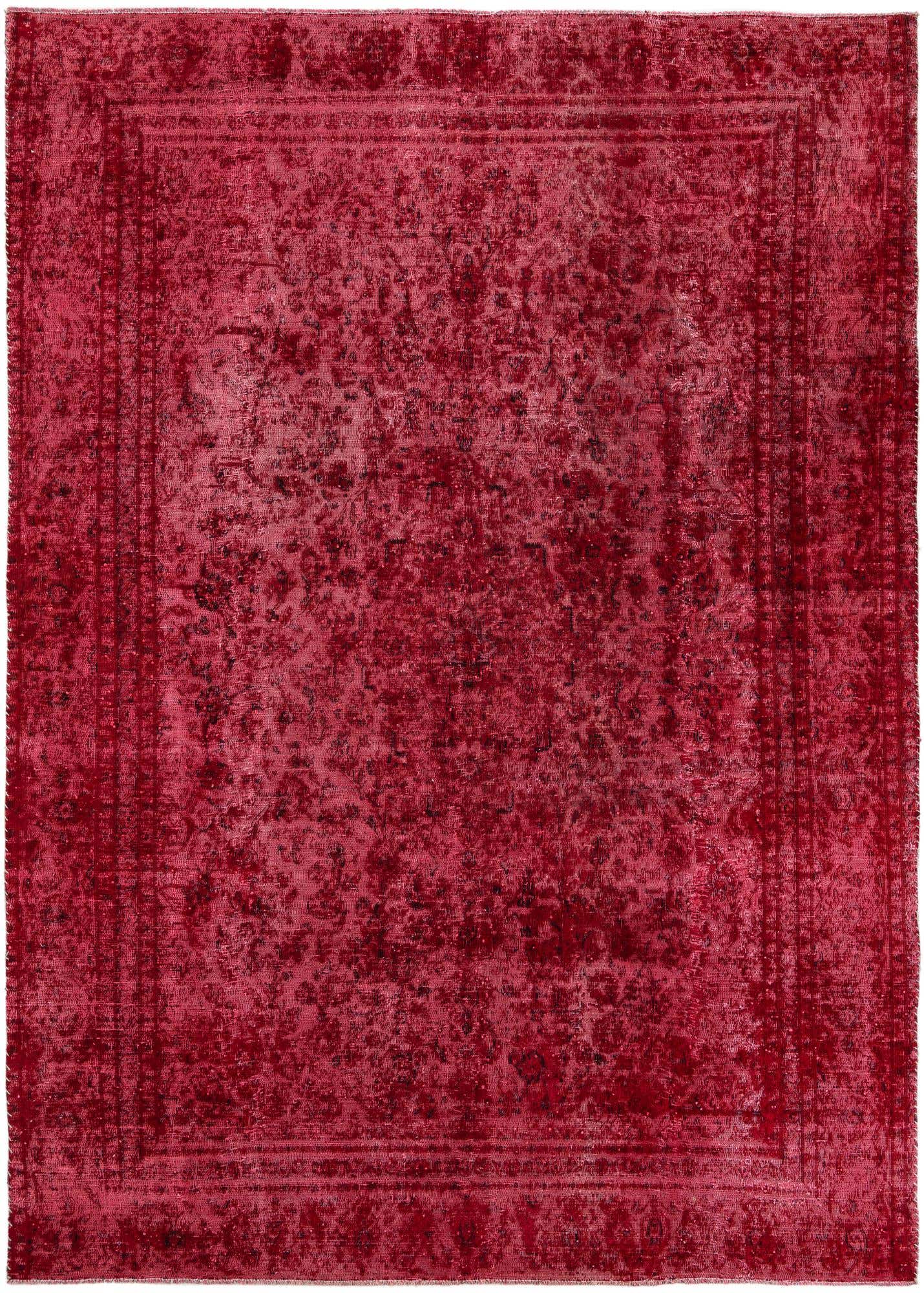 8' 8 x 12' 1 Hand Knotted Ultra Vintage Persian Wool Rug