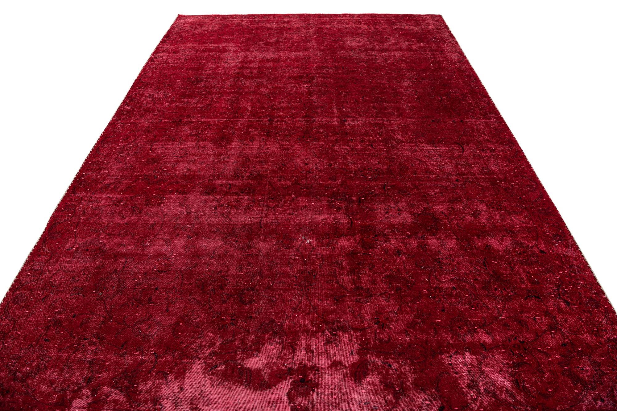 7' 2 x 10' 6 Hand Knotted Ultra Vintage Persian Wool Rug