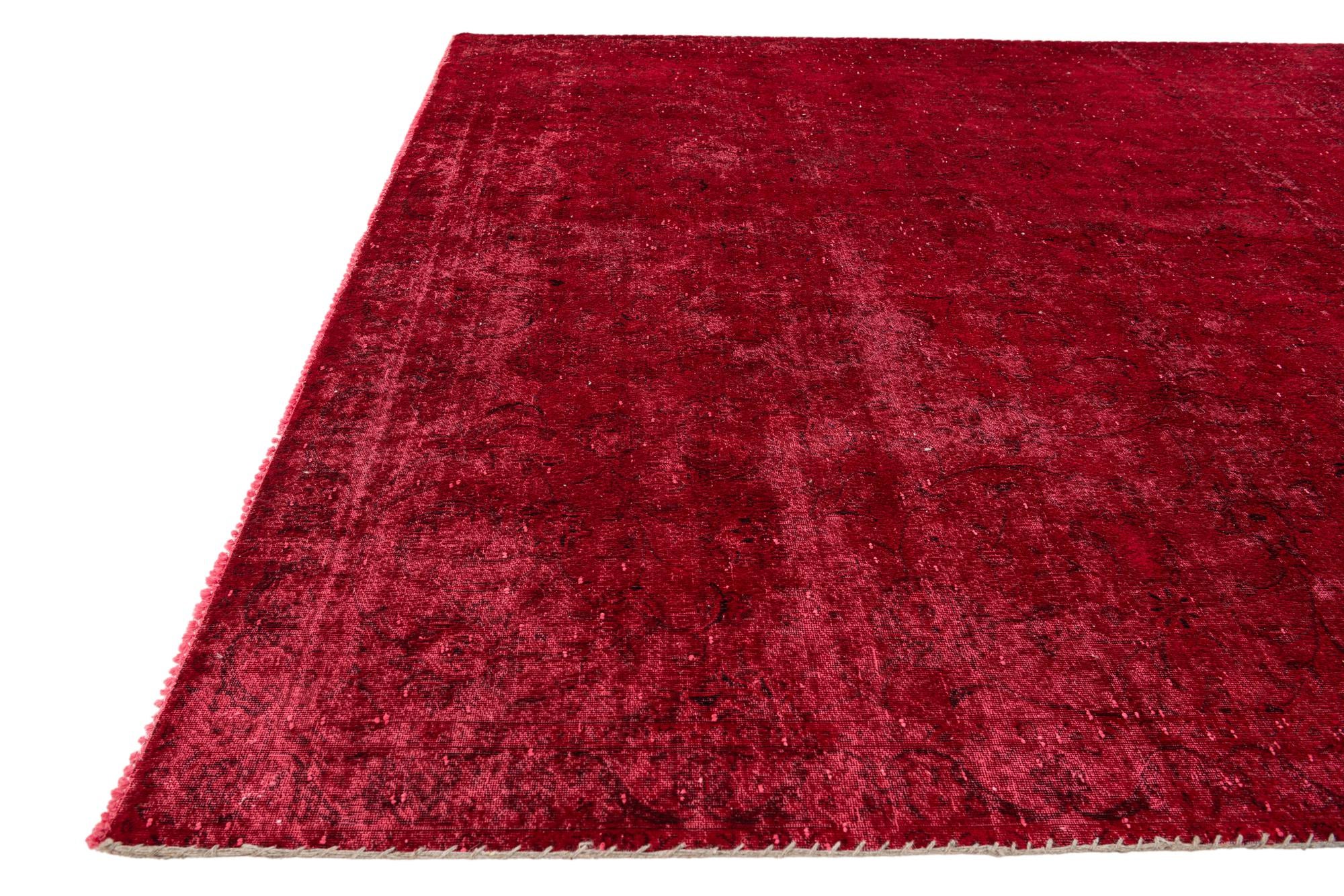 7' 2 x 10' 6 Hand Knotted Ultra Vintage Persian Wool Rug