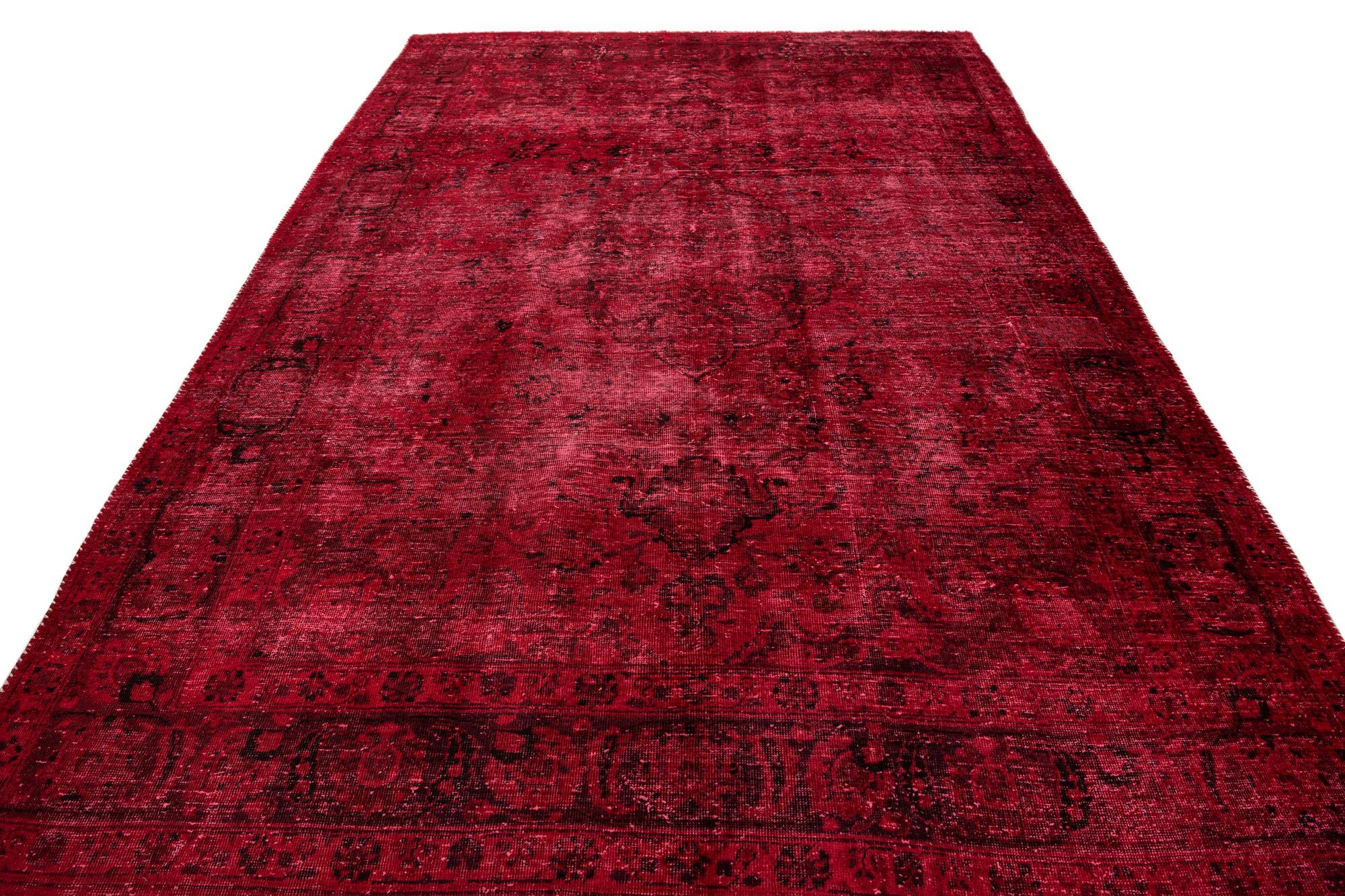 7' x 10' 3 Hand Knotted Ultra Vintage Persian Wool Rug