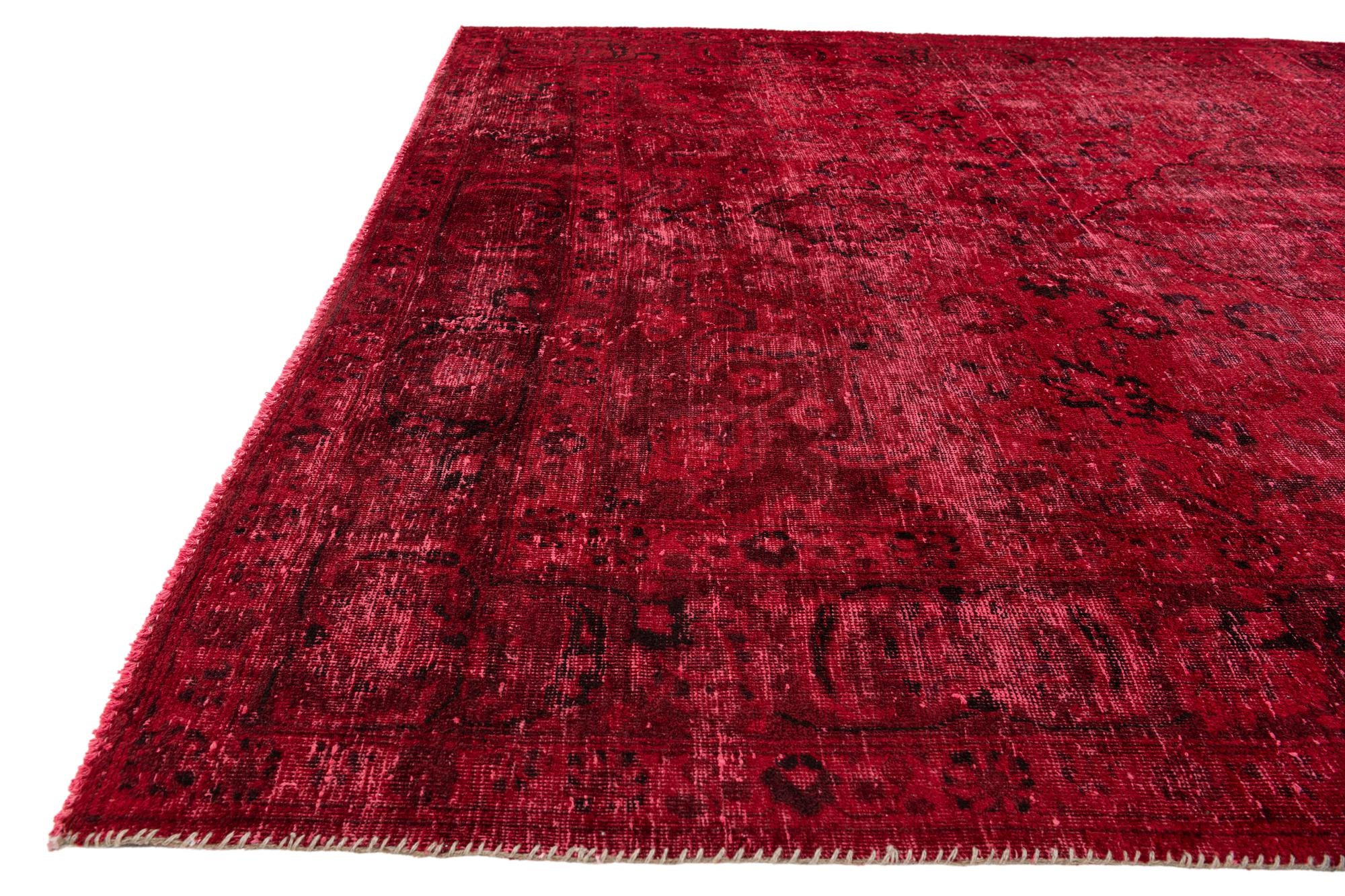 7' x 10' 3 Hand Knotted Ultra Vintage Persian Wool Rug