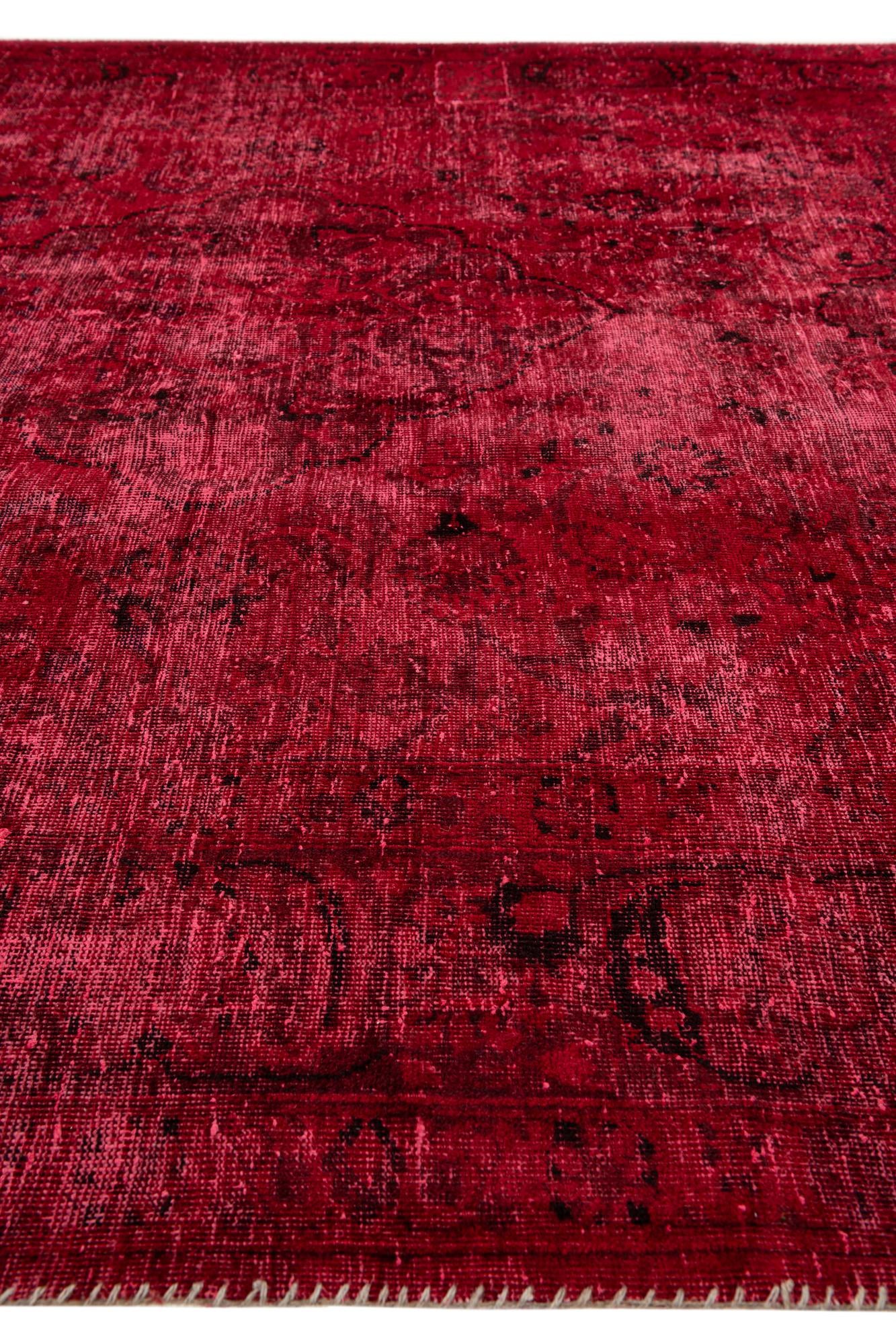 7' x 10' 3 Hand Knotted Ultra Vintage Persian Wool Rug