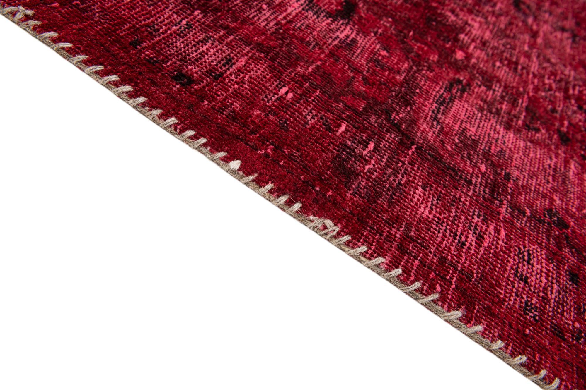 7' x 10' 3 Hand Knotted Ultra Vintage Persian Wool Rug