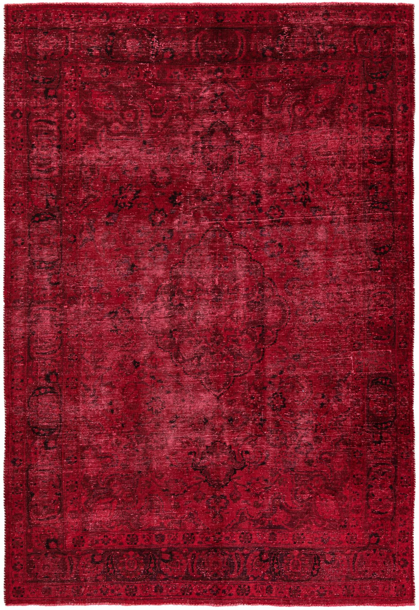 7' x 10' 3 Hand Knotted Ultra Vintage Persian Wool Rug