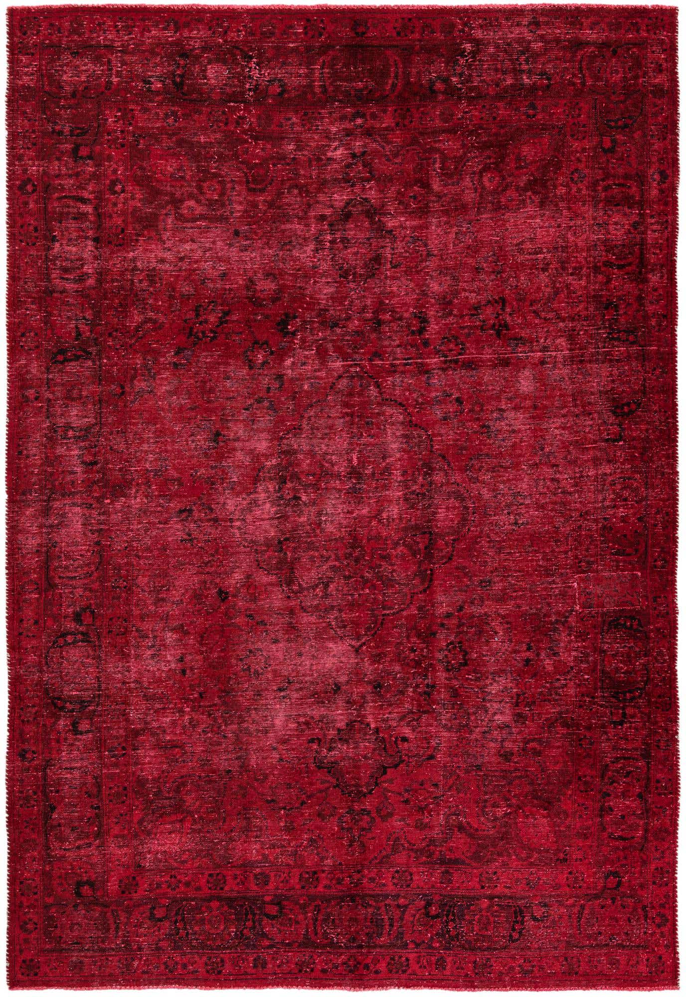 7' x 10' 3 Hand Knotted Ultra Vintage Persian Wool Rug