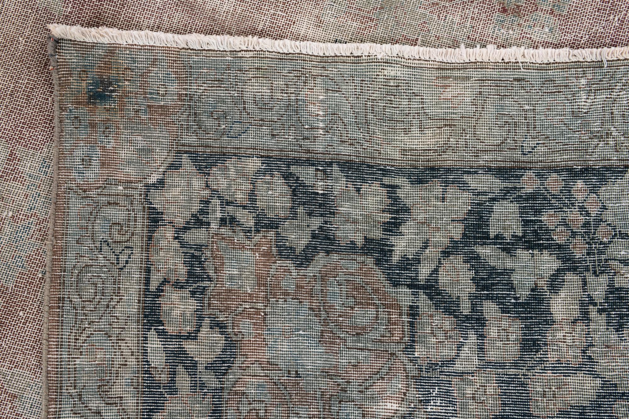 9' 8 x 13' 2 Hand Knotted Ultra Vintage Persian Wool Rug