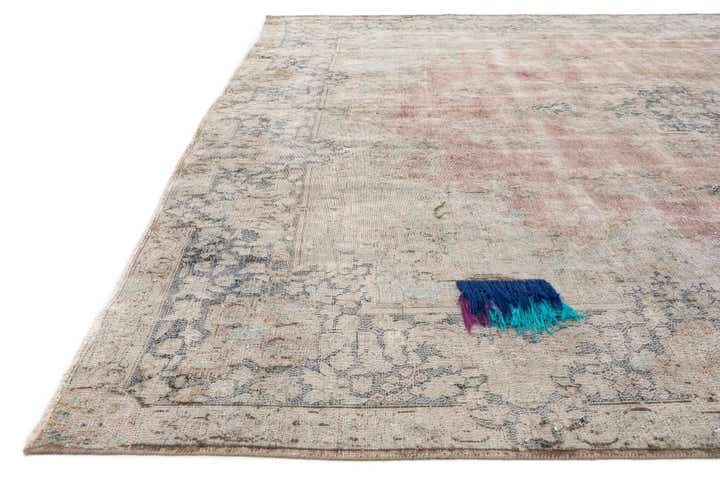 9' 8 x 13' 2 Hand Knotted Ultra Vintage Persian Wool Rug