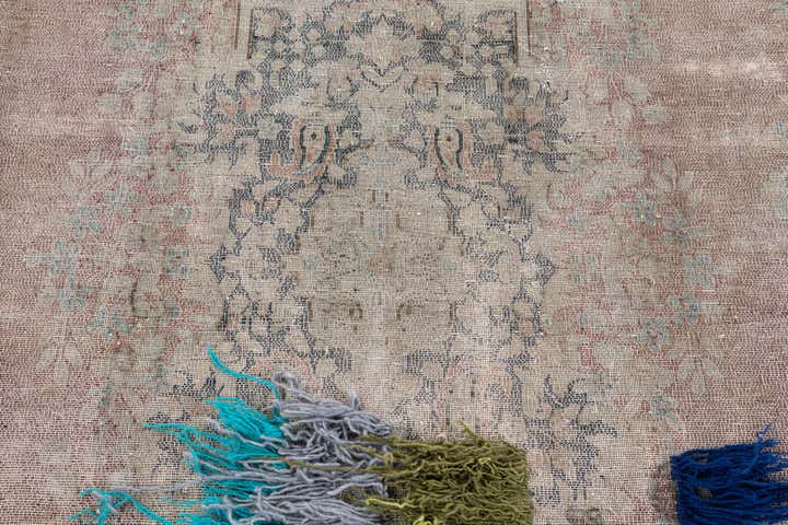 9' 8 x 13' 2 Hand Knotted Ultra Vintage Persian Wool Rug
