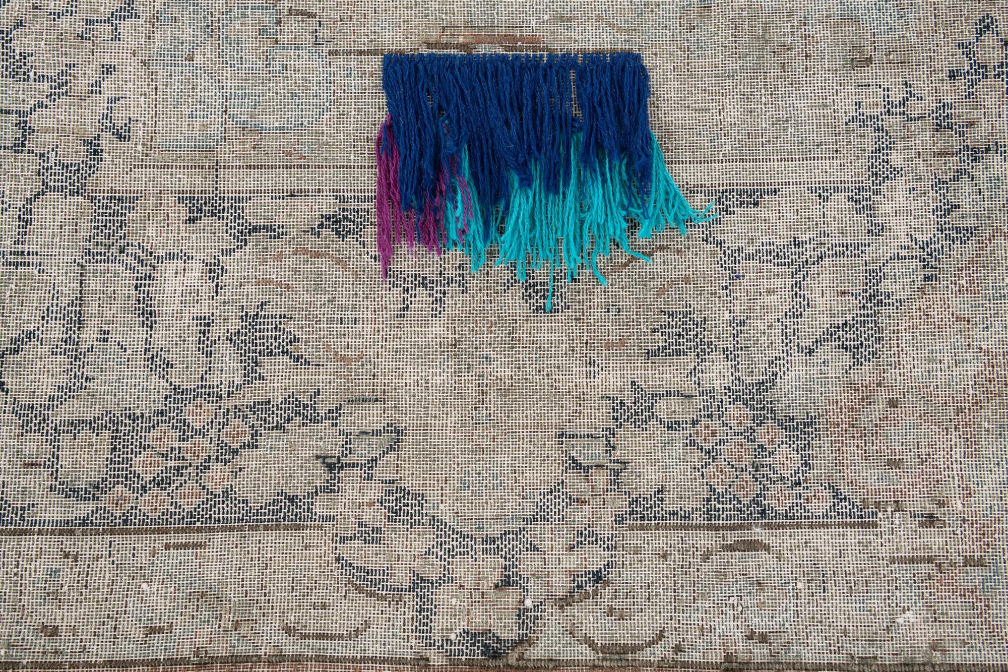9' 8 x 13' 2 Hand Knotted Ultra Vintage Persian Wool Rug