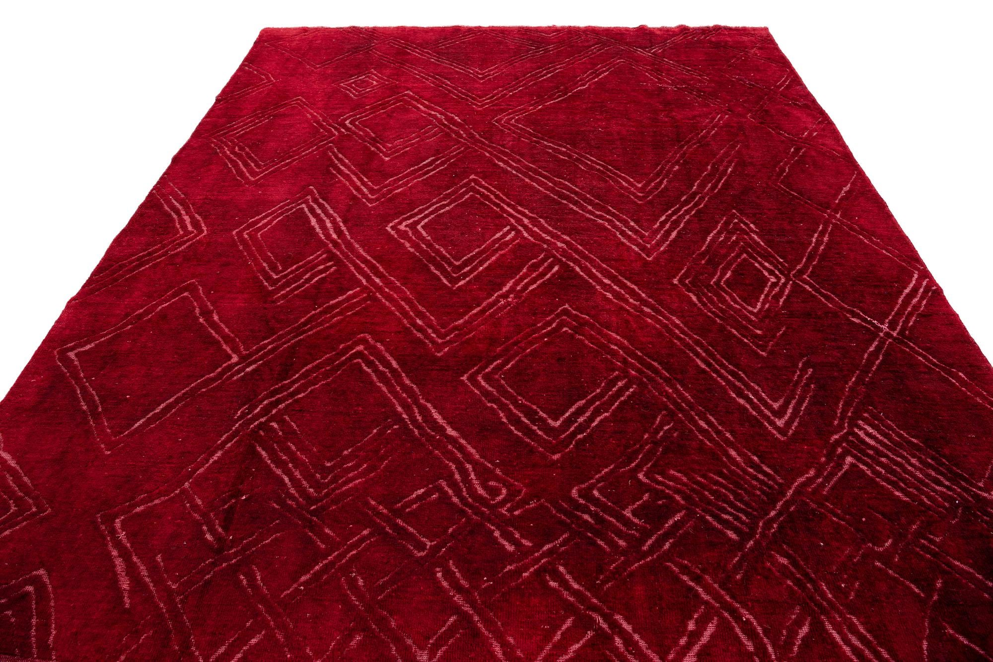 8' 2 x 10' Hand Knotted Ultra Vintage Persian Wool Rug