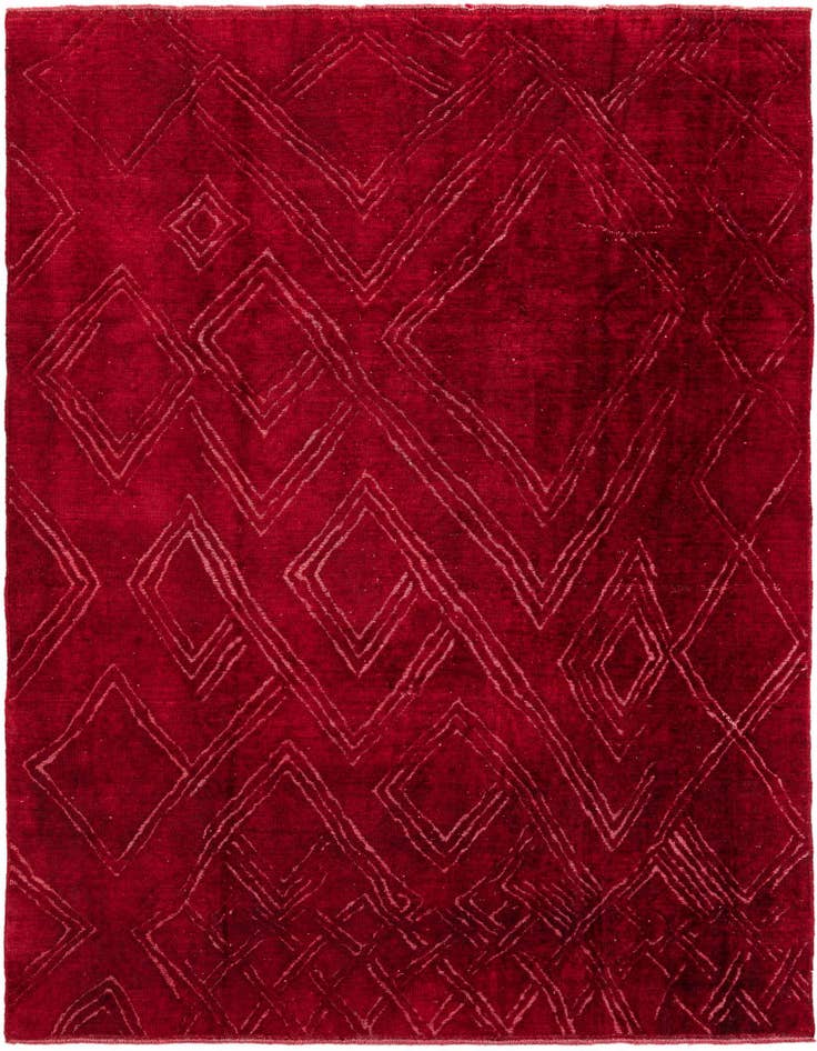Detail image of 8' 2 x 10' Hand Knotted Ultra Vintage Persian Wool Rug