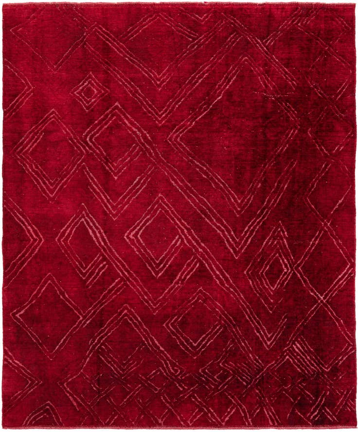 Detail image of 8' 2 x 10' Hand Knotted Ultra Vintage Persian Wool Rug