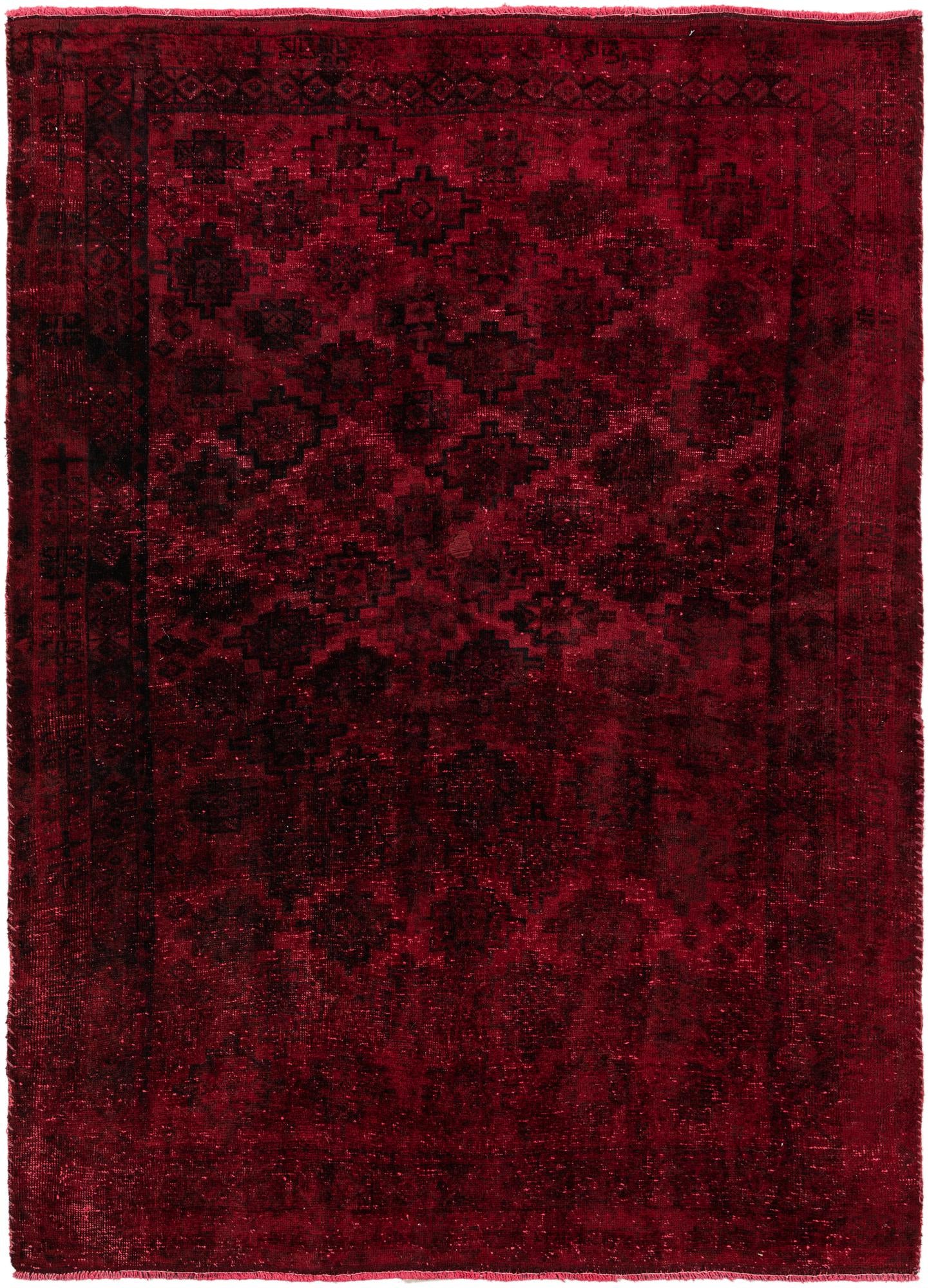 5' 5 x 7' 5 Hand Knotted Ultra Vintage Persian Wool Rug