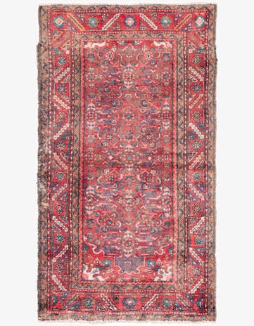 3' 5 x 6' 1 Hand Knotted Ultra Vintage Persian Wool Rug