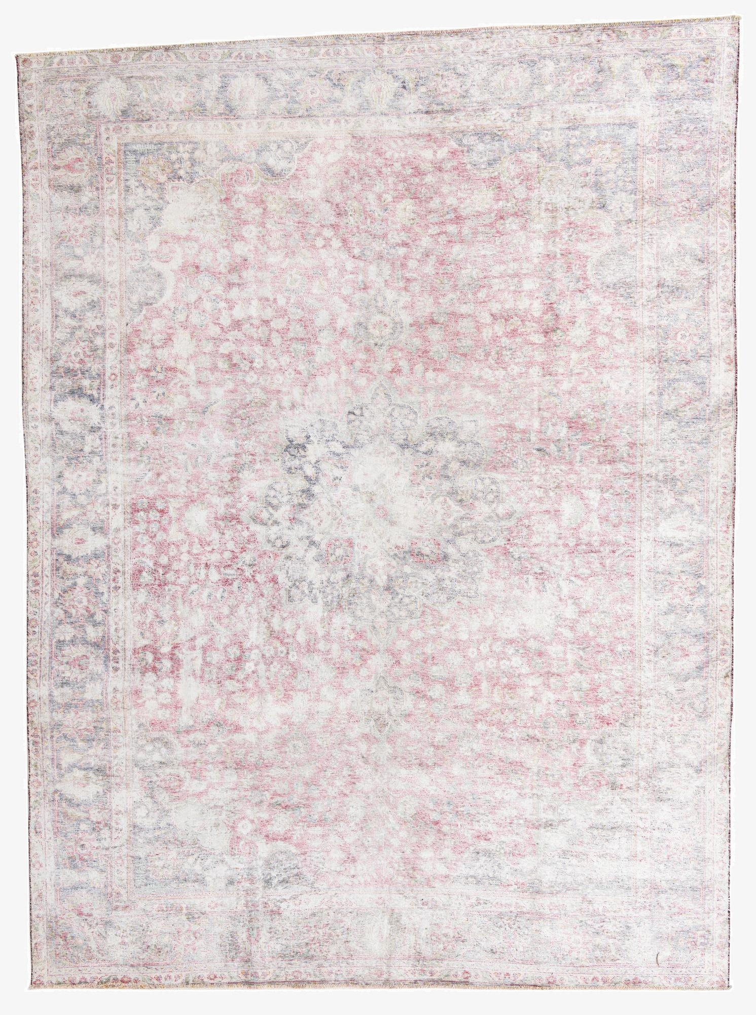 9' 8 x 12' 10  Hand Knotted Ultra Vintage Persian Wool Rug