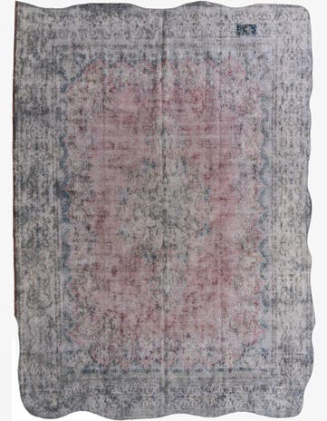 9' 5 x 12' 10 Hand Knotted Ultra Vintage Persian Wool Rug