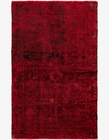 4' 3 x 6' 7 Hand Knotted Ultra Vintage Persian Wool Rug