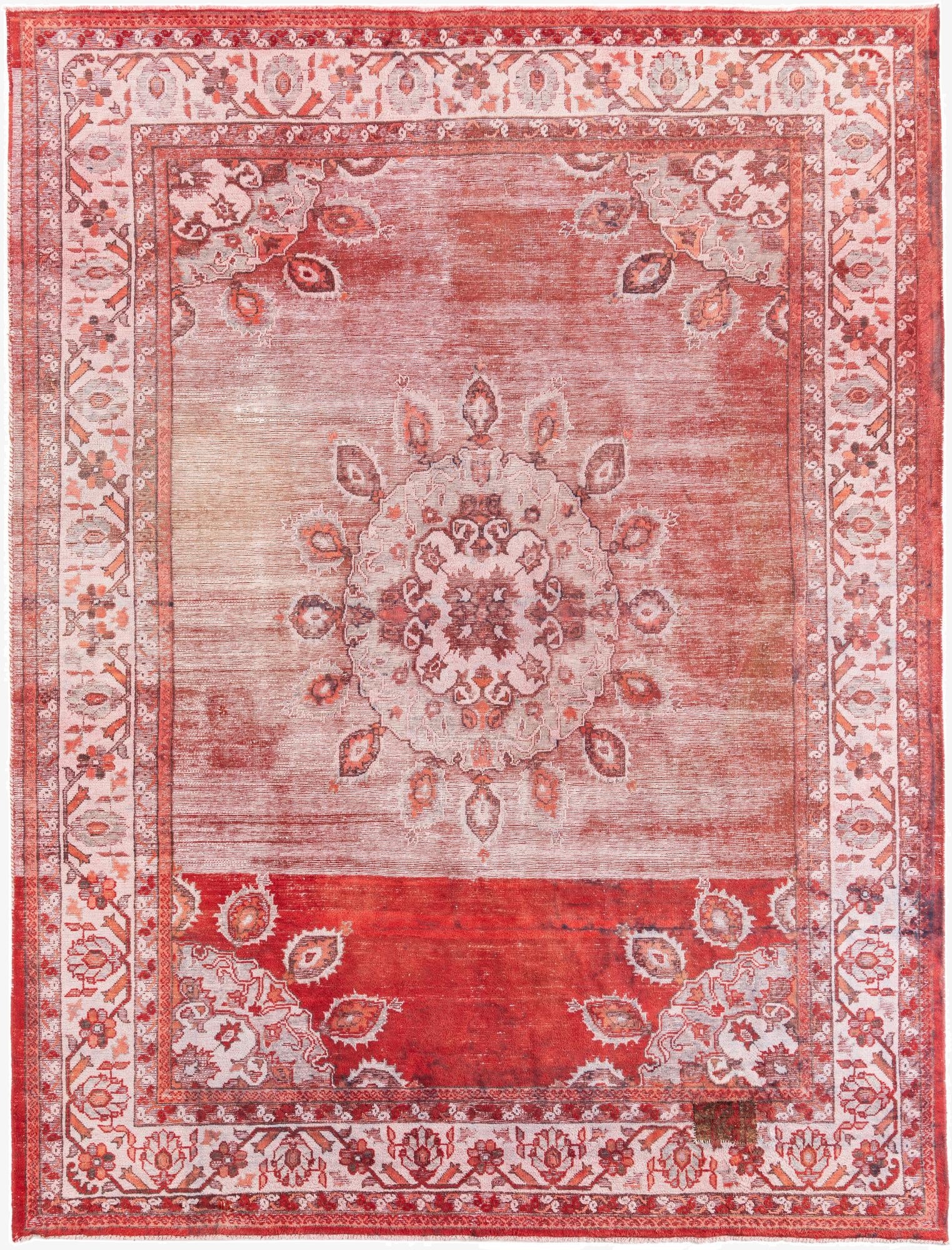 8' 7 x 11' 8  Hand Knotted Ultra Vintage Persian Wool Rug