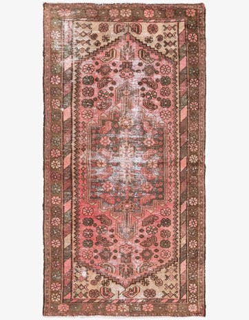 3' 3 x 6' 3 Hand Knotted Ultra Vintage Persian Wool Rug
