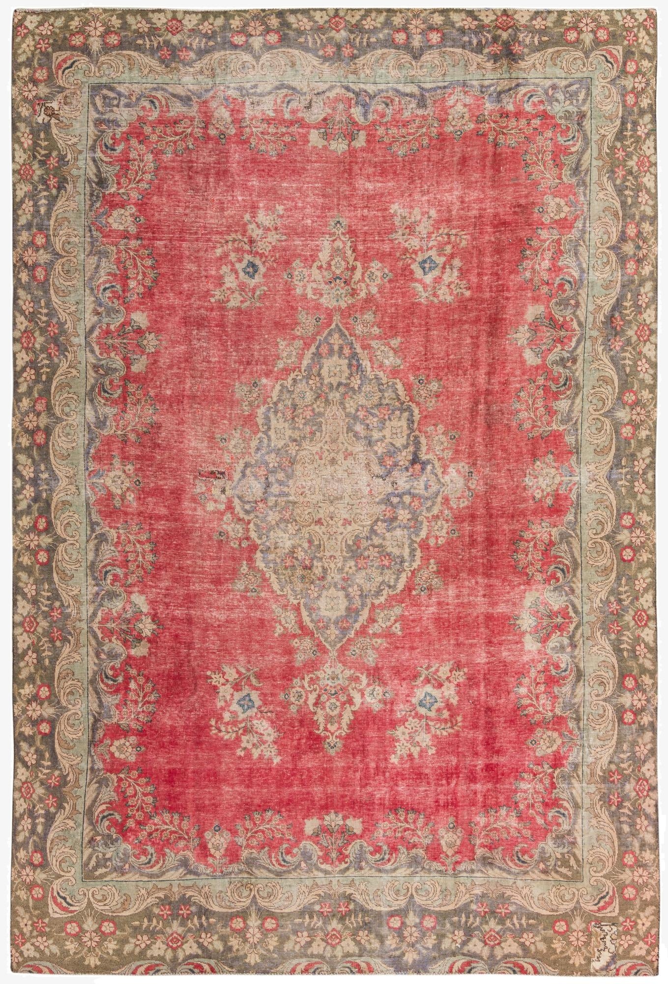 Primary image 8' 2 x 12' 5  Hand Knotted Ultra Vintage Persian Wool Rug