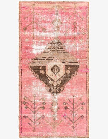 4' x 7' 8 Hand Knotted Ultra Vintage Persian Wool Rug