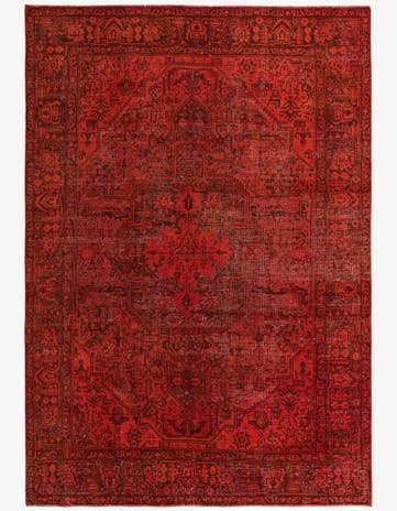 7' 5 x 9' 5 Hand Knotted Ultra Vintage Persian Wool Rug