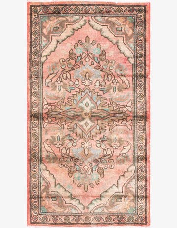 2' 5 x 4' 4 Hand Knotted Ultra Vintage Persian Wool Rug