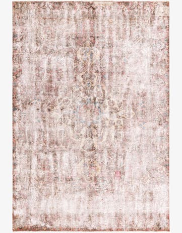 6' 5 x 9' 8 Hand Knotted Ultra Vintage Persian Wool Rug