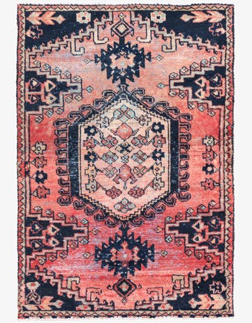 2' 8 x 4' 2 Hand Knotted Ultra Vintage Persian Wool Rug
