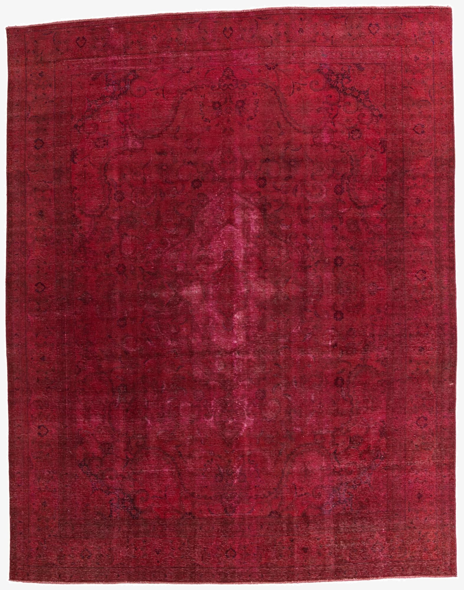 9' 9 x 12' 5  Hand Knotted Ultra Vintage Persian Wool Rug