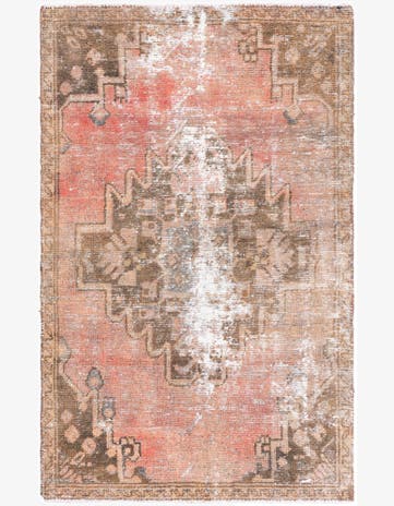 3' 3 x 5' 3 Hand Knotted Ultra Vintage Persian Wool Rug
