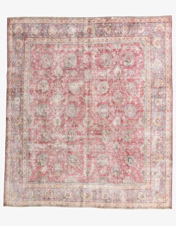 9' 10 x 11' 3 Hand Knotted Ultra Vintage Persian Wool Rug