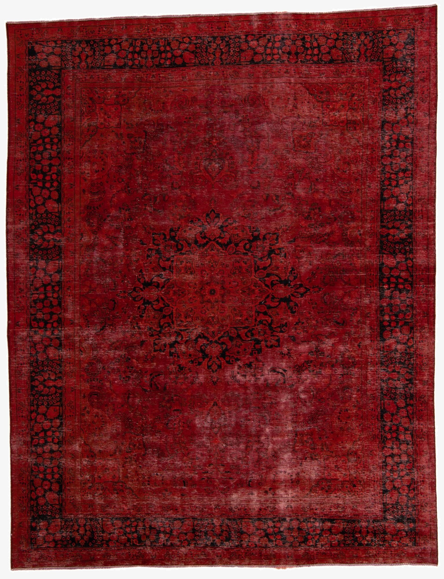 9' 8 x 12' 5 Hand Knotted Ultra Vintage Persian Wool Rug