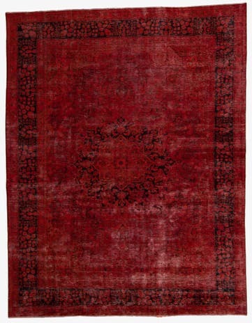 9' 8 x 12' 5 Hand Knotted Ultra Vintage Persian Wool Rug