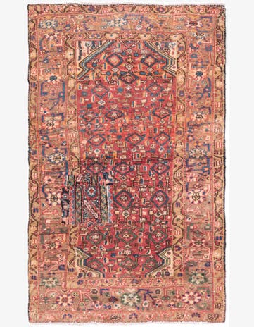 3' 3 x 5' 2 Hand Knotted Ultra Vintage Persian Wool Rug