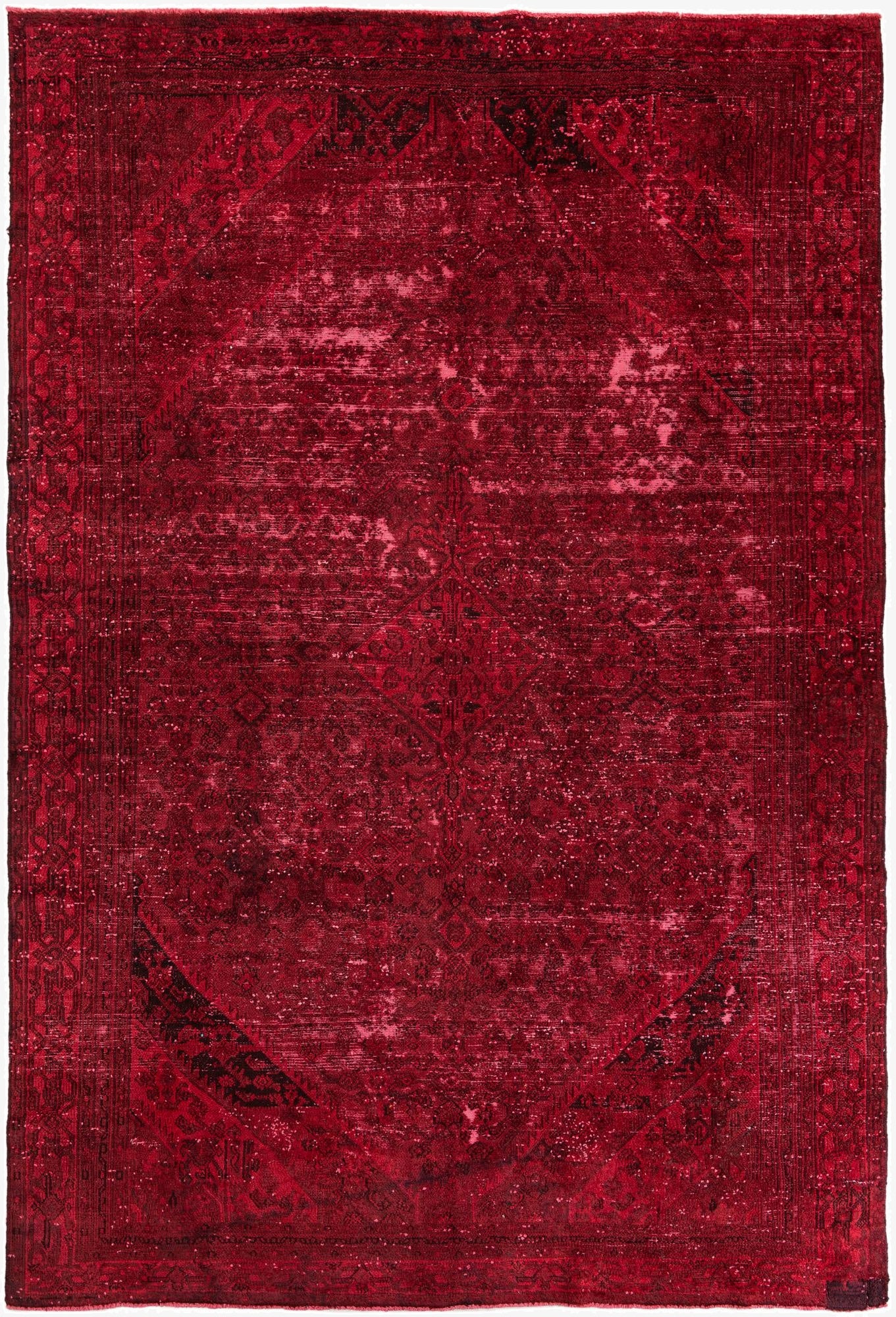 7' 6 x 11' 6  Hand Knotted Ultra Vintage Persian Wool Rug