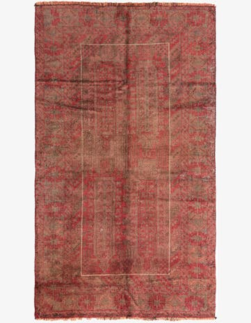 3' 8 x 6' 4 Hand Knotted Ultra Vintage Persian Wool Rug