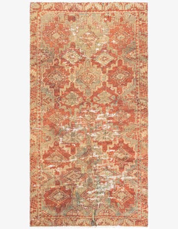4' x 7' 6 Hand Knotted Ultra Vintage Persian Wool Rug