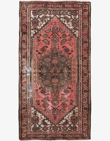 3' 5 x 6' 6 Hand Knotted Ultra Vintage Persian Wool Rug