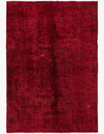 4' 7 x 6' 9 Hand Knotted Ultra Vintage Persian Wool Rug