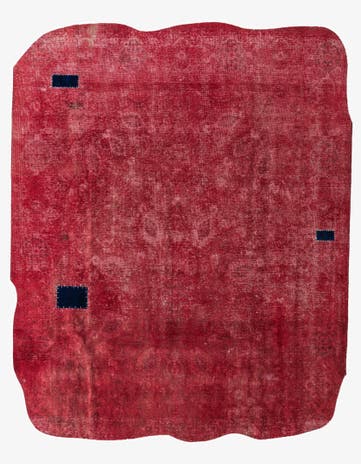 7' 9 x 9' 4 Hand Knotted Ultra Vintage Persian Wool Rug