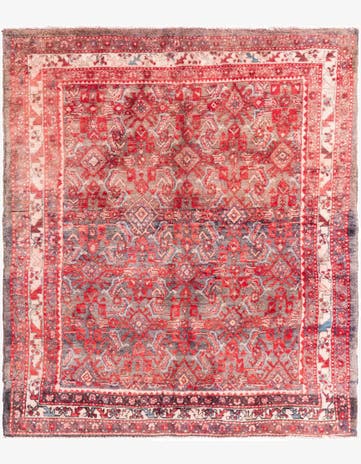 5' 2 x 6' 2 Hand Knotted Ultra Vintage Persian Wool Rug
