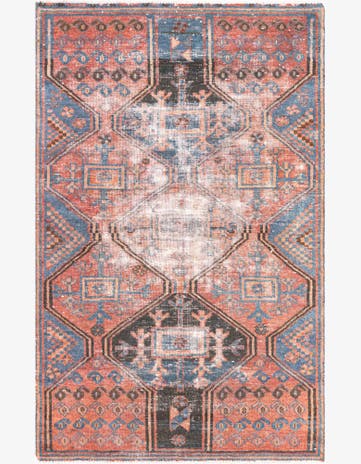 3' 9 x 6' Hand Knotted Ultra Vintage Persian Wool Rug