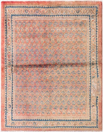 3' 10 x 5' Hand Knotted Ultra Vintage Persian Wool Rug