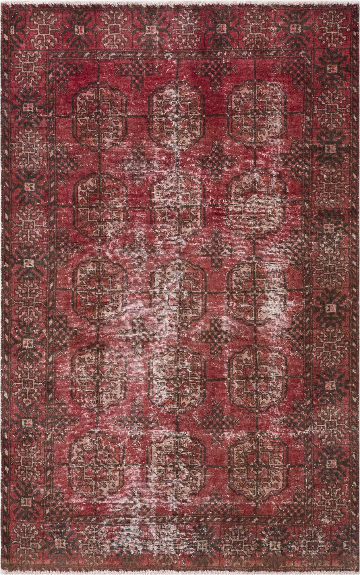Primary image 4' x 6' 4  Hand Knotted Ultra Vintage Persian Wool Rug