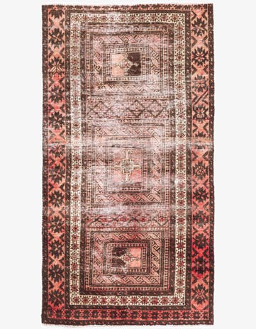 3' 2 x 6' Hand Knotted Ultra Vintage Persian Wool Rug