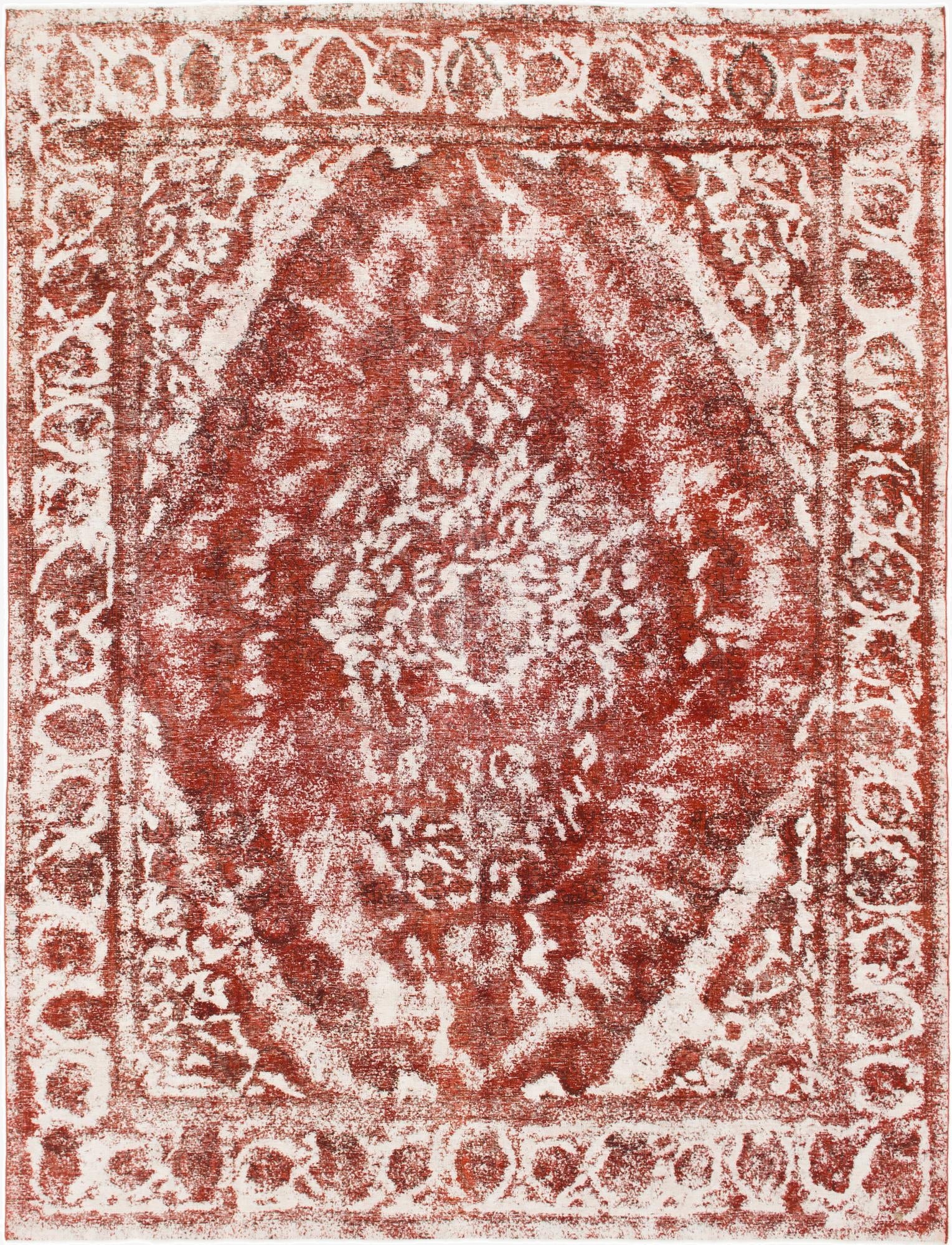 9' 7 x 12' 8  Hand Knotted Ultra Vintage Persian Wool Rug