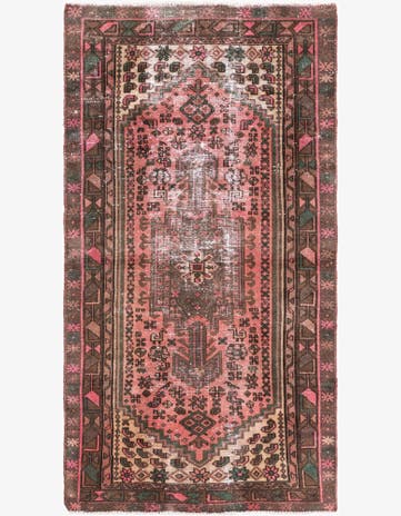3' 3 x 6' Hand Knotted Ultra Vintage Persian Wool Rug