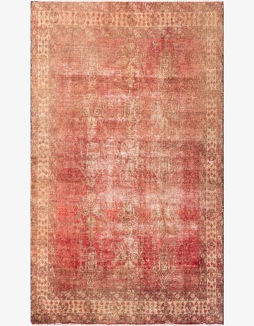 4' 4 x 7' 2 Hand Knotted Ultra Vintage Persian Wool Rug